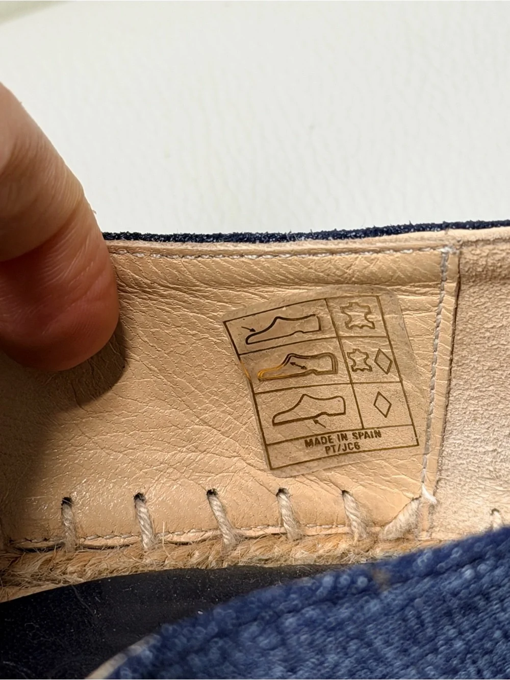 Jimmy Choo Navy Blue Slip-On Espadrilles